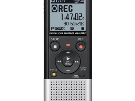 Olympus VN-8100PC Digital Voice Recorder 142600 (Silver and Black) Online