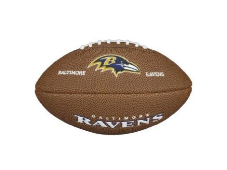 Wilson WTF1533IDBA NFL Team Logo Mini Size Football - Baltimore Ravens Supply