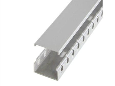 StarTech.com 2in x 1in Open Slot Wiring Cable Raceway Duct with Cover - Open Slot - Cable raceway - gray - 2 m For Cheap