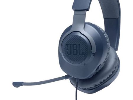 JBL Quantum 100 Wired Over-Ear Gaming Headset, Blue Discount