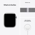 (Open Box) Apple Watch Series 7 GPS + Cellular, 45mm Silver Stainless Steel Case with Silver Milanese Loop on Sale