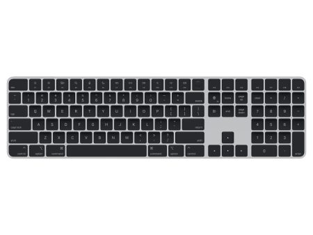 Apple Magic Keyboard w Touch ID and Numeric Keypad for Mac models w Apple silicon - Black Keys - US English (MMMR3LL A) Fashion