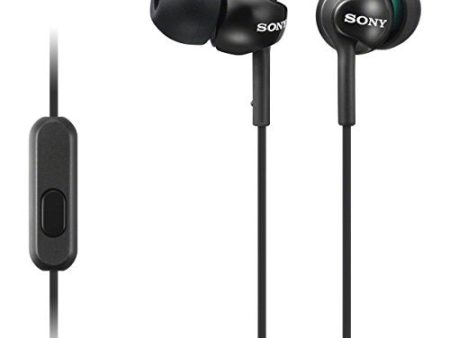 Sony MDR-EX110AP-B Ex Monitor In-ear Headphones With Microphone (black) Hot on Sale