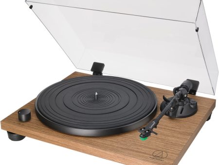 Audio Technica AT-LPW40WN Fully Manual Belt-Drive Stereo Turntable, Walnut Fashion