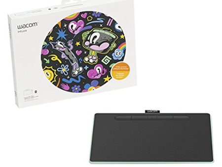 Wacom Intuos Medium, Bluetooth, Pistachio (CTL6100WLE0) Hot on Sale