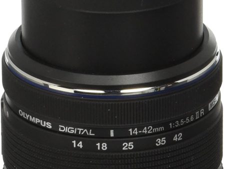 (Open Box) Olympus M.Zuiko Digital 14-42mm F3.5-5.6 II R Lens, for Micro Four Thirds Cameras (Black) Cheap