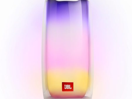 JBL Pulse 4 Portable Bluetooth Speaker w LED Lightshow, White Sale