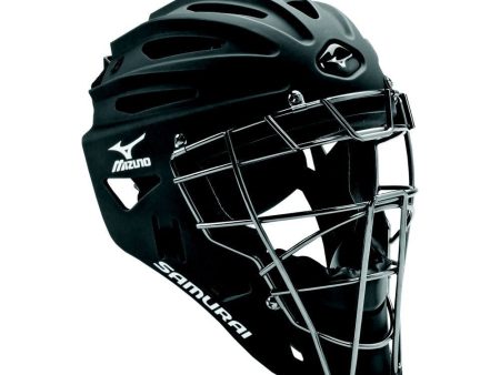 Mizuno G4 Samurai Catcher s Helmet - Black For Discount