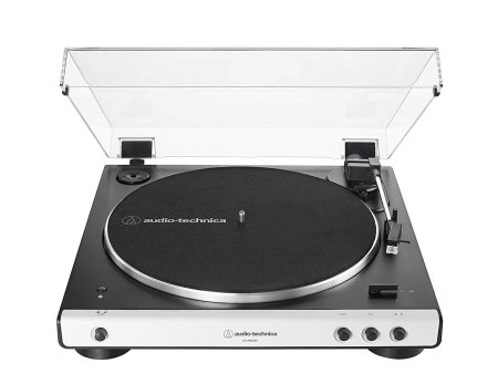 Audio Technica AT-LP60XBT Fully Automatic Wireless Belt-Drive Stereo Turntable, White & Black Sale