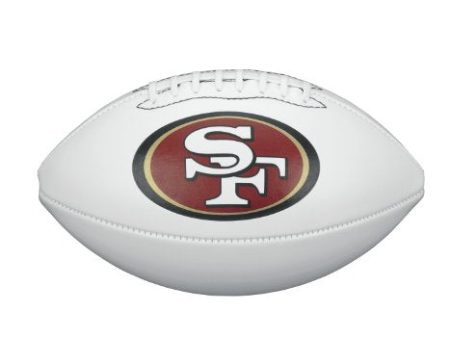 NFL Team Logo Autograph Football San Francisco 49ers Sale