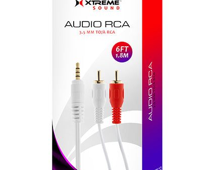 Xtreme Cables 3.5mm Audio RCA Cable - 6ft Fashion