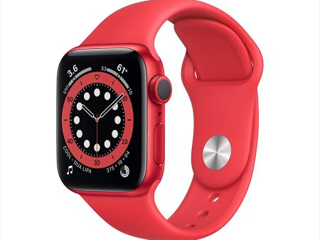 (Open Box) Apple Watch Series 6 GPS, 40mm PRODUCT(RED) Aluminum Case w Sport Band on Sale