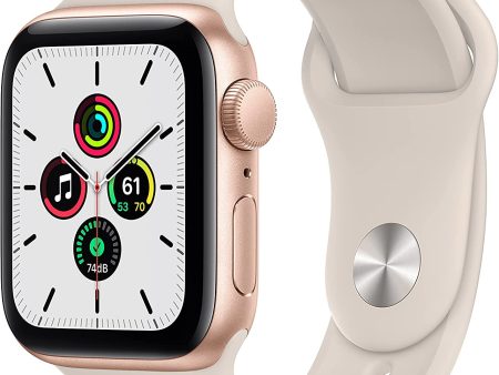 (Open Box) Apple Watch SE GPS, 40mm Gold Aluminum Case with Starlight Sport Band on Sale