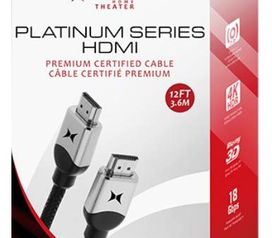 Xtreme Cables 12ft HDMI Platinum Series Premium Certified Cable Fashion