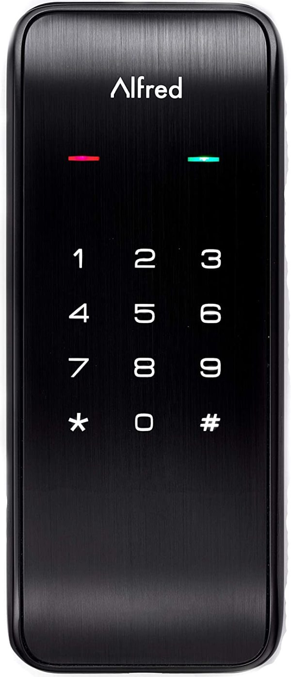 Alfred DB2-BL Smart Door Lock Deadbolt Touchscreen Keypad Bluetooth - Black Hot on Sale