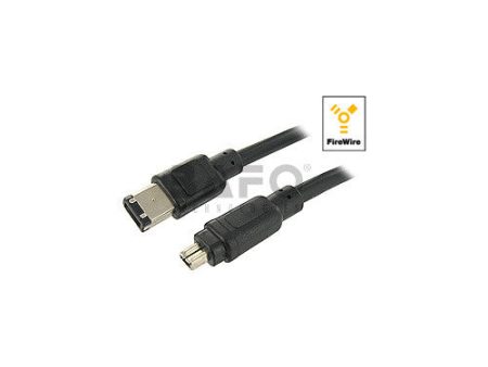 Bafo 10ft IEEE 1394 Cable 4 6 Transparent Black Supply