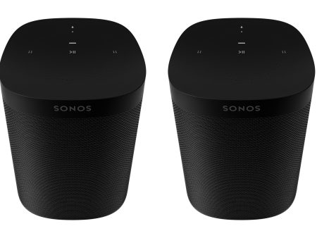 SONOS One (Gen 2) - Smart Speaker with Alexa - Black (Pair) For Discount