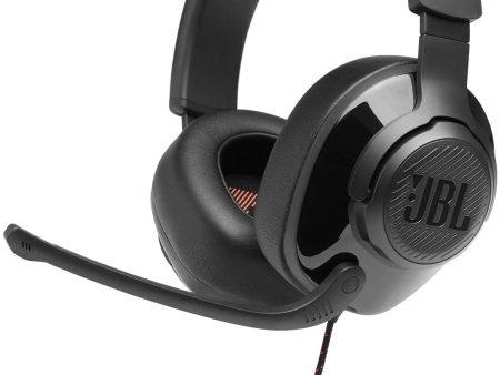 JBL Quantum 200 Wired Over-Ear Gaming Headset, Black For Sale