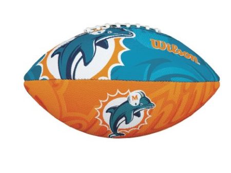 Wilson Junior Team Logo Football (Miami Dolphins) Hot on Sale