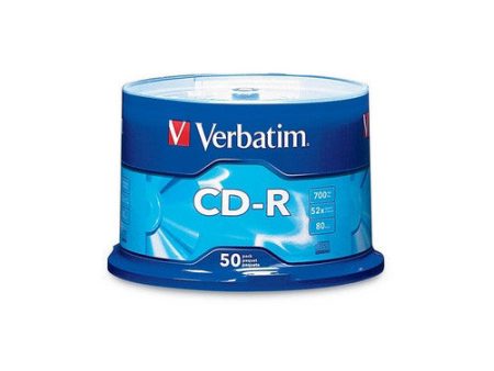 Verbatim CD-R 700MB 52X with Branded Surface - 50pk Spindle Cheap