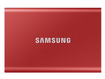 (Open Box) Samsung T7 500GB Portable SSD - MU-PC500R AM - USB 3.2 - Red Cheap