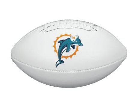 NFL Team Logo Autograph Football Miami Dolphins Supply