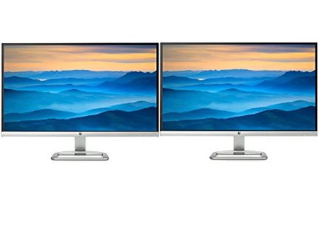 HP 27er 27-Inch IPS LED Backlit PC Computer Dual Monitors - T3M88AA For Discount