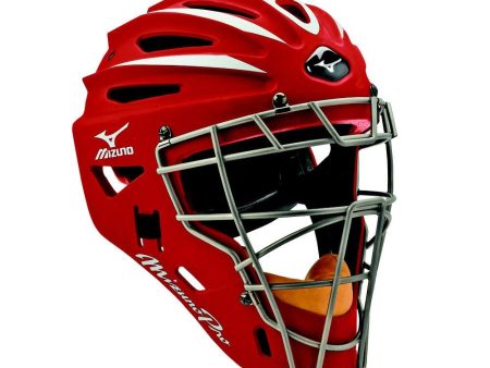 Mizuno G2 Pro Catcher s Helmet - Red For Discount