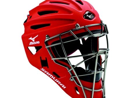 Mizuno G4 Samurai Catcher s Helmet - Red Online