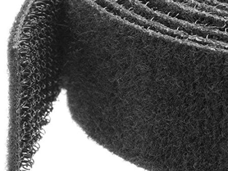 StarTech.com Hook-and-Loop Cable Management Tie - 50 ft. Bulk Roll - Black - Cut-to-Size Cable Wrap   Straps Supply