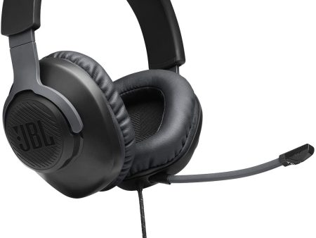 JBL Quantum 100 Wired Over-Ear Gaming Headset, Black Online now