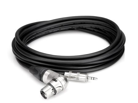 Hosa Neutrik 18  Right Angle XLR3F to Hosa 3.5 mm TRS For Discount