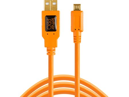 Tether Tools TetherPro USB 2.0 to Micro-B 5-Pin (15 , Orange) Sale