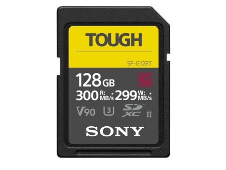 Sony 128GB SF-G TOUGH UHS-II SDXC (V90) Card Supply